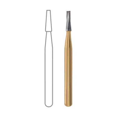 Midwest Operative Carbide Bur #701, FG, Tapered Fissure, Flat End, Crosscut, 6 Flutes, 1.2 mm Diameter, 3.7 mm Length, 10/Pkg, 389233 thumbnail 5