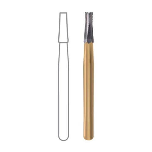 Midwest Operative Carbide Bur #702, FG, Tapered Fissure, Flat End, Crosscut, 6 Flutes, 1.6 mm Diameter, 4.1 mm Length, 10/Pkg, 389234 thumbnail 5