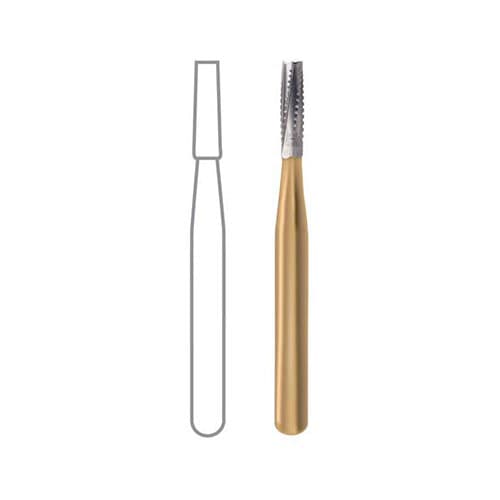 Midwest® Operative Carbide Bur #557, FGSS, Straight Fissure, Flat End, Crosscut, 6 Flute, 1.0 mm Diameter, 3.7 mm Length, Short Shank, 10/Pkg, 389427 thumbnail 5