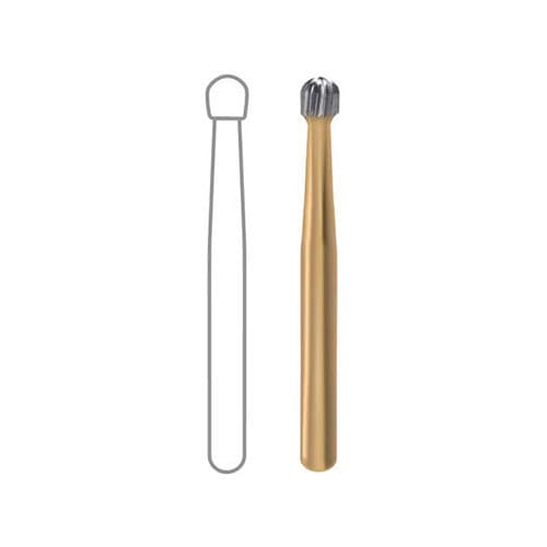 Midwest Trimming & Finishing Carbide Bur, FG, Round, 12-Blade, #7006, 1.8 mm Diameter, 10/Pk, 389504 thumbnail 5