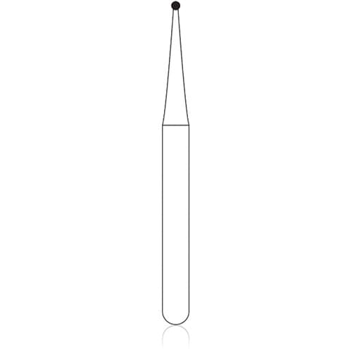NTI 2-Piece Operative Carbide Bur, FG - Round, #1/4, 0.5 mm Head Diameter, 100/Pkg, H0.25-FG100 thumbnail 3