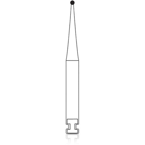 NTI 2-Piece Operative Carbide Bur, RA - Round, #1/4, 0.5 mm Head Diameter, 5/Pkg, H0.25-RA thumbnail 5