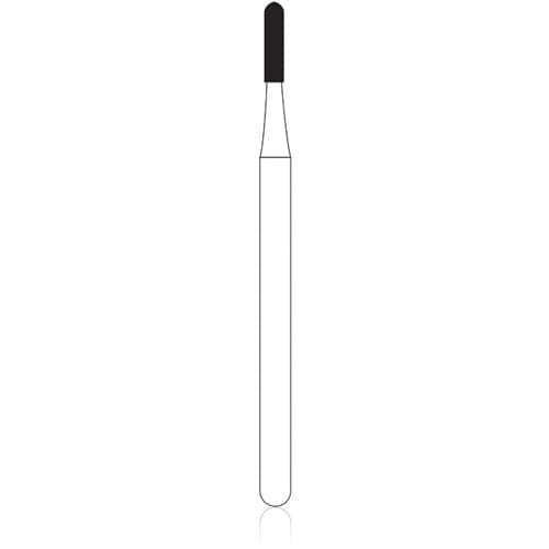 NTI® Surgical Carbide Bur #1557, Round End Cylinder, 1.0 mm Diameter, 4.2 mm Length, Right-Angle Latch Surgical Length, 5/Pkg, H1557-RASG thumbnail 2