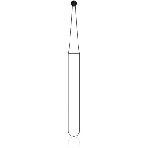 NTI 2-Piece Operative Carbide Bur, FG - Round, #1 (H1-008), 0.8 mm Head Diameter, 5/Pkg thumbnail 5
