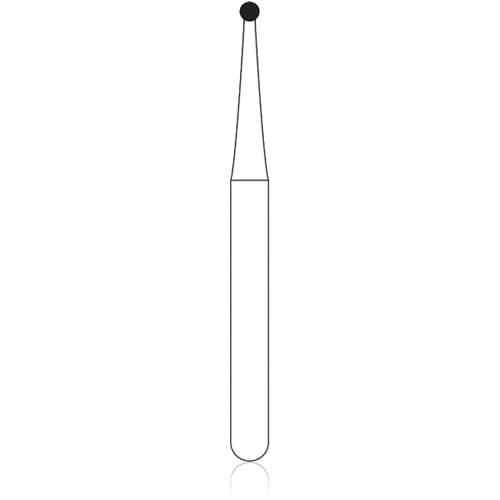 NTI 2-Piece Operative Carbide Bur, FG - Round, #1, 0.8 mm Diameter, 100/Pkg, H1-FG100 thumbnail 2