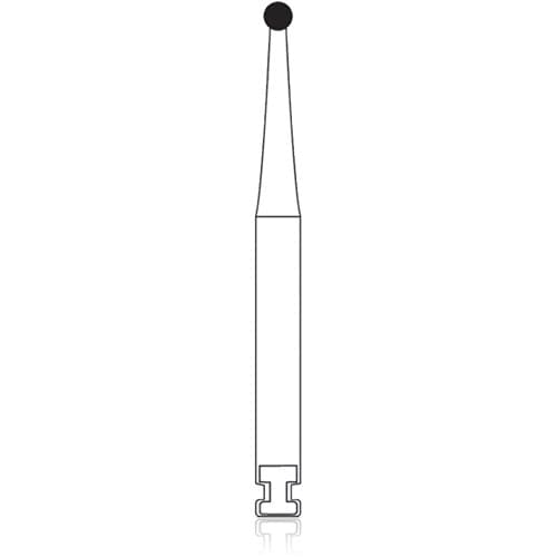 NTI Surgical Carbide Bur, Round #2, 1.0 mm Head, Right-Angle Latch, Surgical Length, 5/Pkg, H2-RASG thumbnail 6