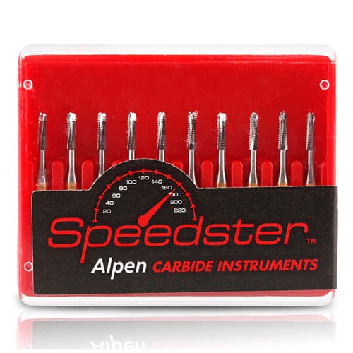 Alpen® Speedster™ Carbide Bur FG Crosscut Straight Fissure #558G, 1.2 mm, 10/Pk, R40558G thumbnail 4