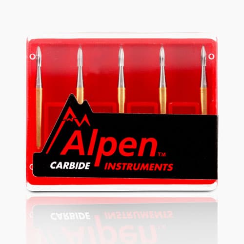 Alpen 12-Blade Trimming & Finishing Carbide Burs, FG, Egg, # 7408, 2.3 mm, 5/Pk, R707408 thumbnail 11
