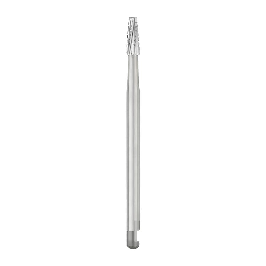 SS White #702 Oral Surgery Carbide Bur, Tapered Fissure Cross Cut, Flat End, J-Notch Shank #6, 1.6 mm Head Diameter, 44.5 mm Overall Length, 10/Pkg, 30003 thumbnail 5