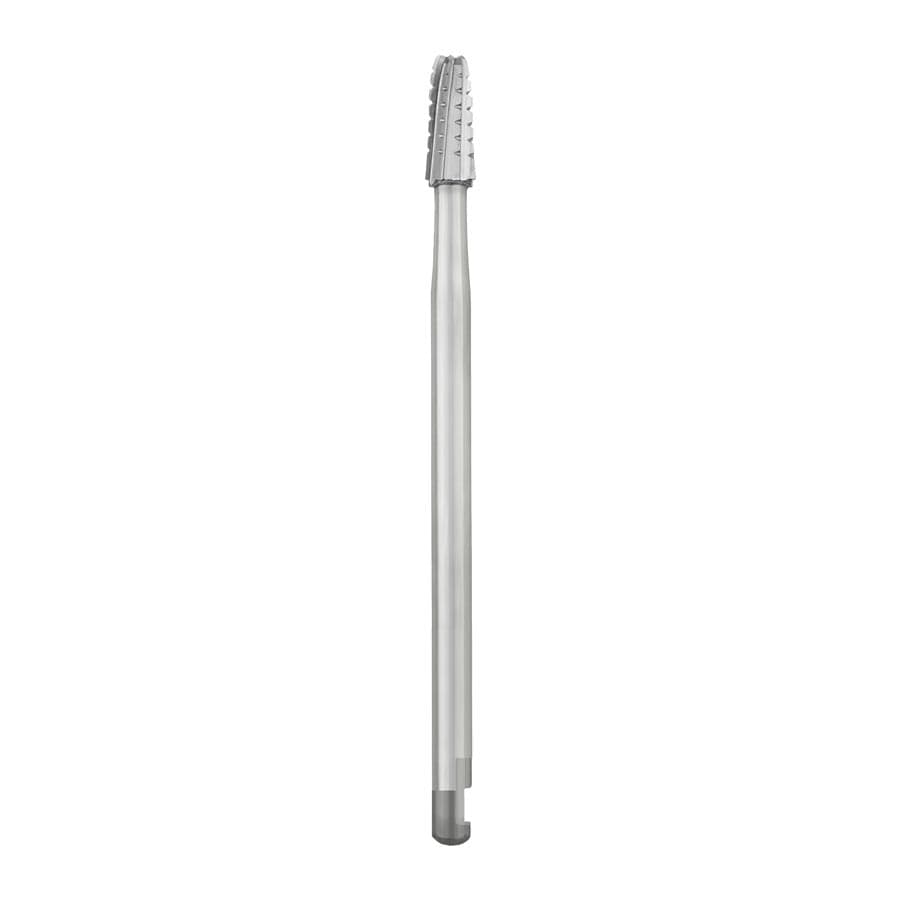 SS White #1703 Oral Surgery Carbide Bur, Round End Tapered Fissure Cross Cut, J-Notch Shank #6, 2.1 mm Diameter, 44.5 mm Length, 10/Pkg thumbnail 4
