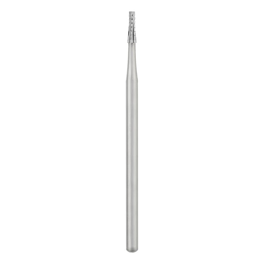SS White Oral Surgery Carbide Bur #701, HP Shank #2, Tapered Fissure Cross-Cut, Flat End, 1.2 mm Head Diameter, Sterile, 10/Pk, 30022 thumbnail 6