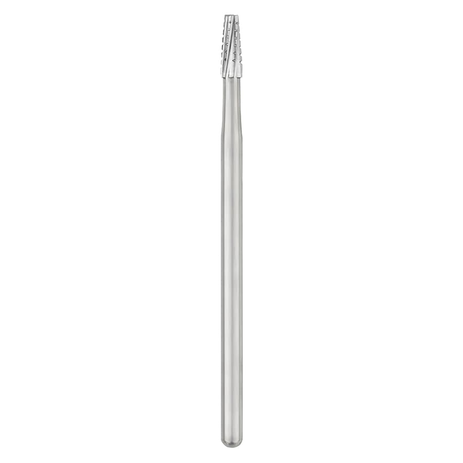 SS White Oral Surgery Carbide Bur #702, HP Shank #4, Cross-Cut Tapered Fissure, Flat End, 1.6 mm Head Diameter, 44.5 mm Length, Sterile, 10/Pk, 30054 thumbnail 6