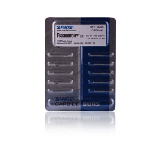 SS White Fissurotomy Carbide Bur, FGSS, Original, Tapered Fissure, Short Shank, 100/Pk, 13098 thumbnail 5