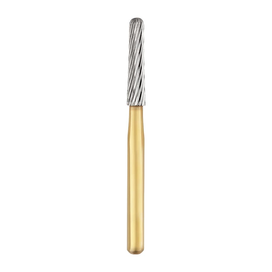 SS White Trimming & Finishing Carbide Bur, 20-Blade, Tapered Fissure, Round End, Friction Grip, #8676, 5/Pkg thumbnail 4