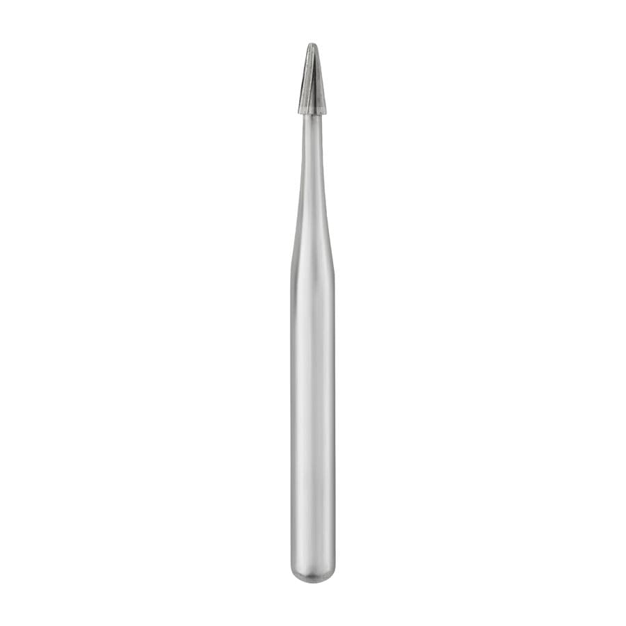 SS White Fissurotomy Carbide Bur, FG, Original, Tapered Fissure, 1.1 mm Head Diameter, 2.5 mm Head Length, 10/Pk, #18010 thumbnail 10