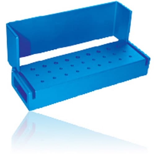 Axis Bur Block 18 FG Short Shank / 9 RA, Blue Anodized Aluminum, 27-Hole, Autoclavable, AB117-1U thumbnail 4