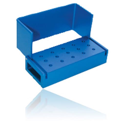 Kerr AXIS Bur Block, 15 Holes RA, Blue Anodized Aluminum, Autoclavable, AB310-1U thumbnail 3