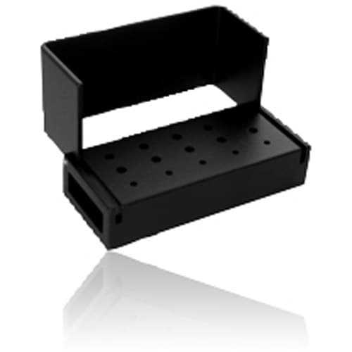 Kerr AXIS Bur Block, 15 Holes, 5 FG/10 RA, Black Anodized Aluminum, Autoclavable, AB330-1B thumbnail 2