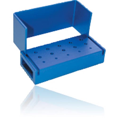Kerr AXIS Bur Block, 15 Holes (5 FG/10 RA), Blue, Anodized Aluminum, Autoclavable, AB330-1U thumbnail 3