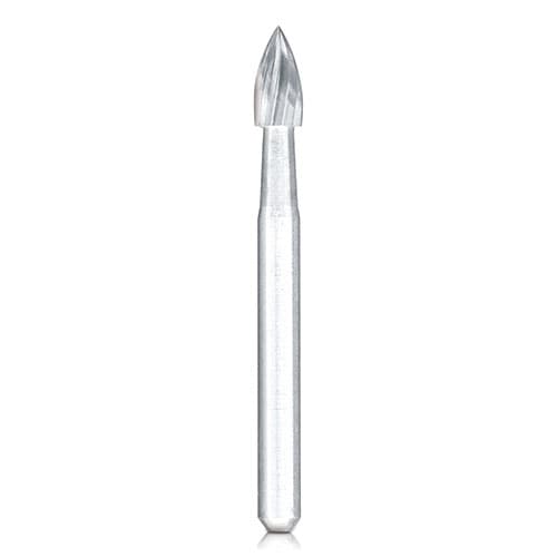 Integra Miltex Carbide Trimming & Finishing Bur, Flame Shape, 12-Blade, Friction Grip, #7106, 5/Pack, DFG7106-5 thumbnail 2