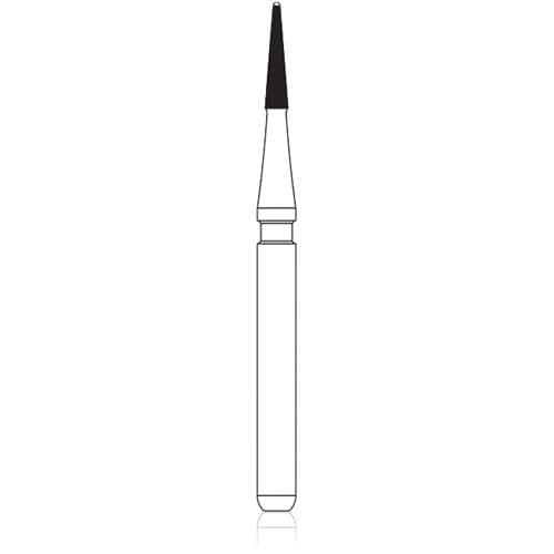 NTI TDF-4F Trimming & Finishing Carbide Bur, 16-Fluted, FG, Safe End, Fine, Yellow Ring, 1.0 mm Diameter, 5/Pk, H133-010F thumbnail 6