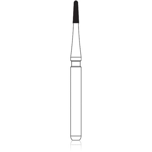NTI Trimming & Finishing Carbide Bur, 20-Fluted, Bullet, FG, Fine (Yellow), #7801-F / OA-2F, 5/Pkg, H247-009F thumbnail 4