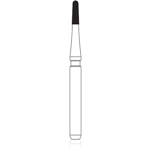 NTI Trimming & Finishing Carbide Bur, 20 Fluted, Bullet Shape, Friction Grip, #7802-F, 1.0 mm Diameter, 5/Pkg, H247-010F thumbnail 3