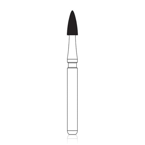 NTI 12-Fluted Trimming & Finishing Carbide Bur, FG, Pointed Football, #H274-016, 1.6 mm, 5/Pk thumbnail 10