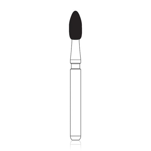 NTI Trimming & Finishing Carbide Bur, Football, 30 Flute, FG, #H369-018UF, 1.8 mm, 5/Pkg thumbnail 3