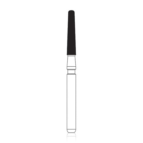 NTI Trimming & Finishing Carbide Bur, Flat End Taper, 12 Flute, Friction Grip, Red Ring, #H375-016, 1.6 mm Diameter, 5/Pkg thumbnail 4