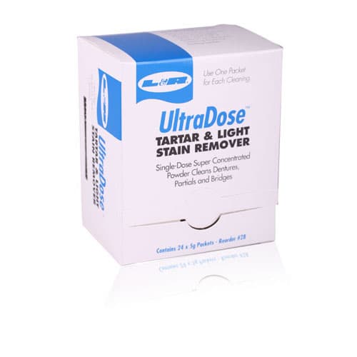Ultradose Tartar and Light Stain Remover Powder, 1 oz Packets, 24/Pkg, L&R Manufacturing thumbnail 2