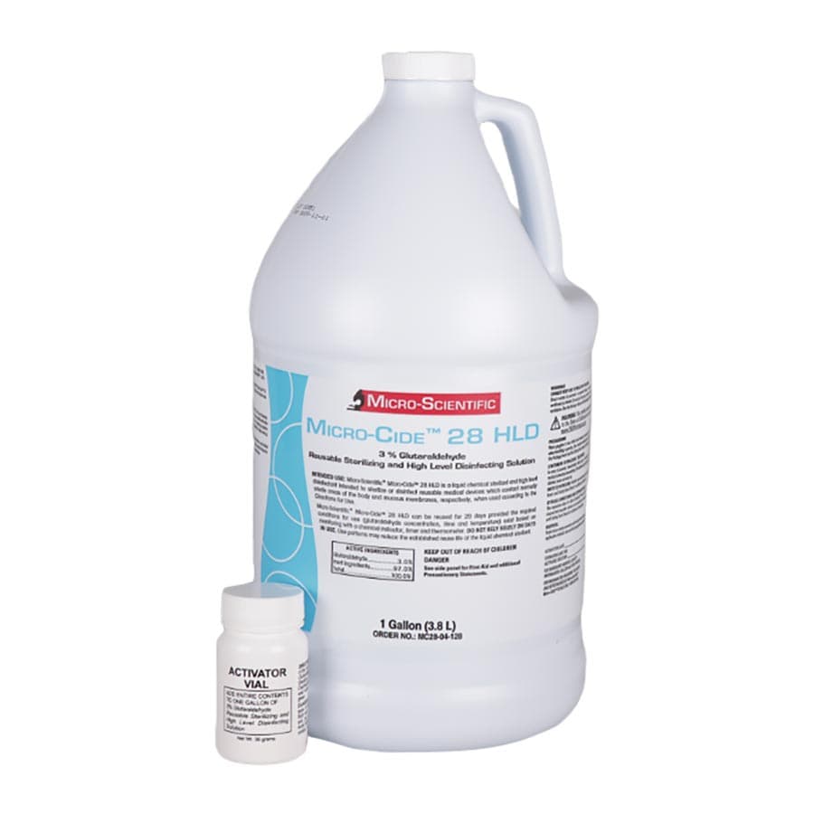 Micro-Scientific Micro-Cide 28 HLD Cold Sterilization Solution, 3% Glutaraldehyde, 1 Gallon, MICROCIDE1 thumbnail 5