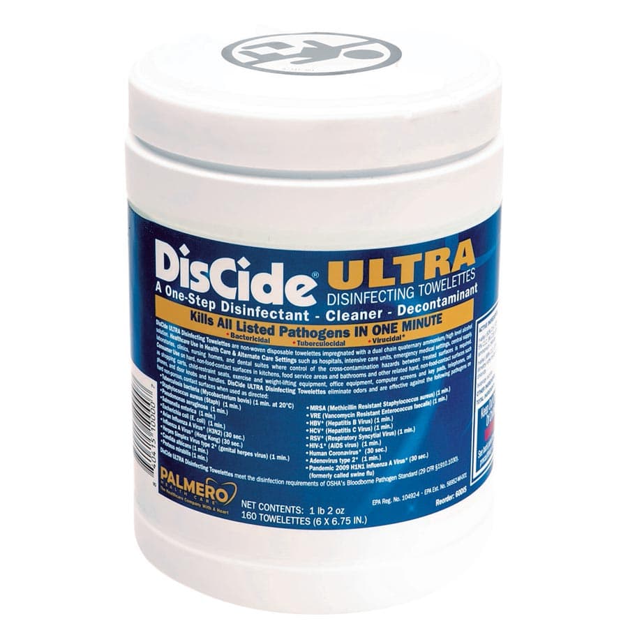 DisCide Ultra Disinfectant Towelettes, 6" x 6.75", 160/Canister, EPA 10492-4 thumbnail 8