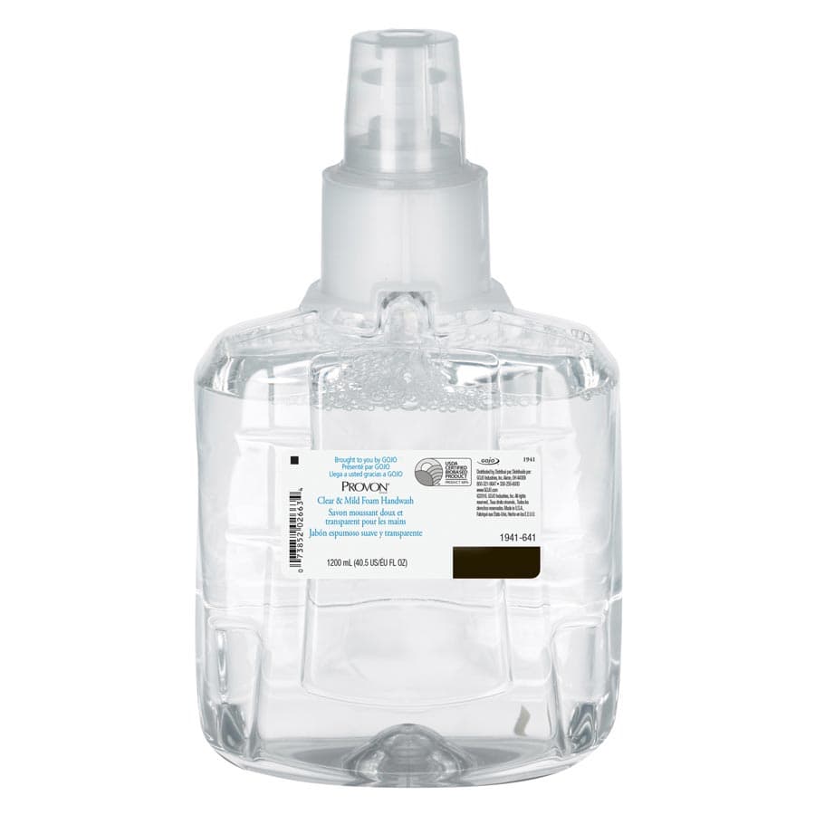 PROVON Clear and Mild Foam Hand Wash Refill, 1200 mL, Fragrance Free, 2/Case, 1941-02 thumbnail 3