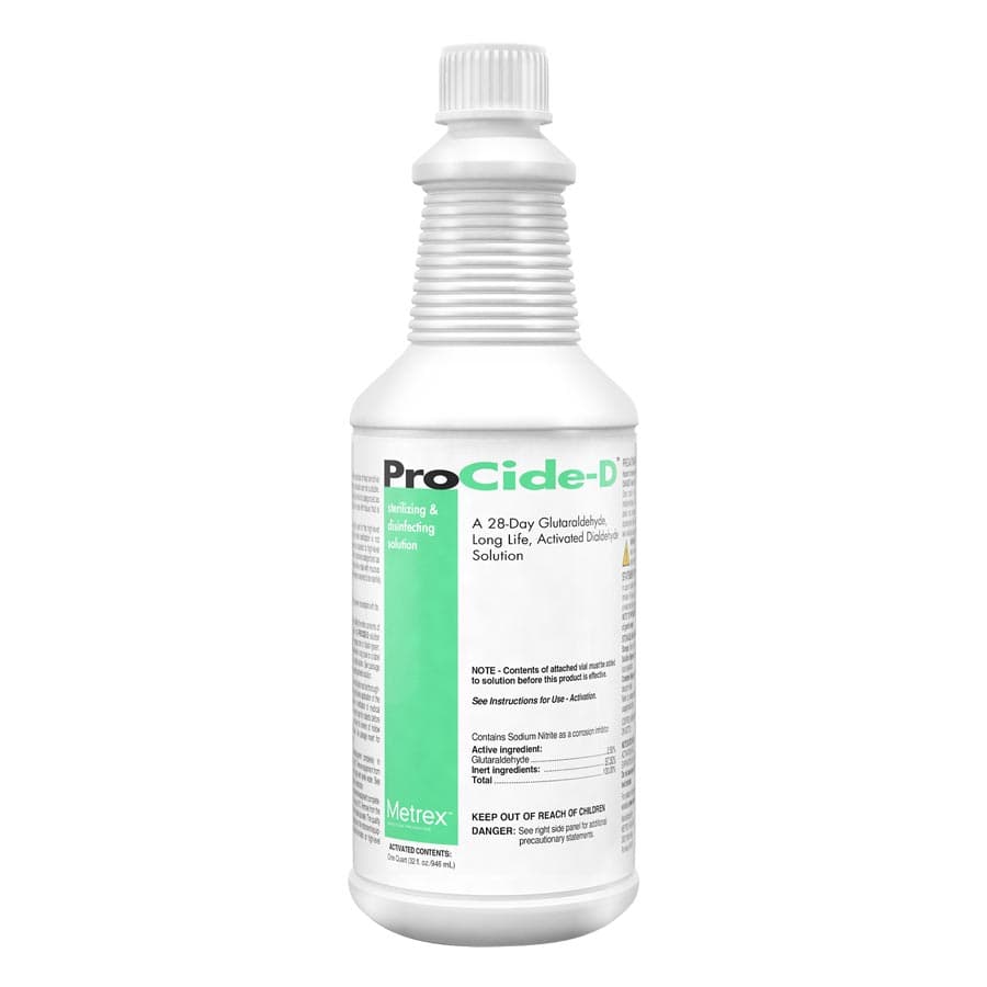 ProCide-D 2.5% Glutaraldehyde High-Level Disinfectant & Sterilant, 1 Quart Bottle with Activator, 28-Day, #10-2865 - ProCide-D® - 1 Quart Bottle with Activator - Image 1