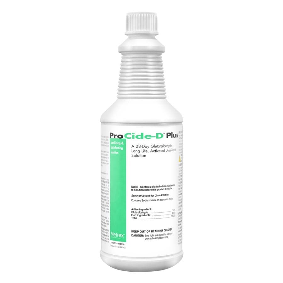 ProCide-D Plus 3.4% Glutaraldehyde High-Level Disinfectant & Sterilant, 1 Quart Bottle with Activator, 10-3265 - ProCide-D Plus With Activator - 1 Quart Bottle - Image 1