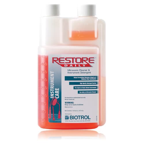 Restore Daily Ultrasonic Cleaner and Instrument Detergent, 16 oz Bottle, RD-016 thumbnail 6