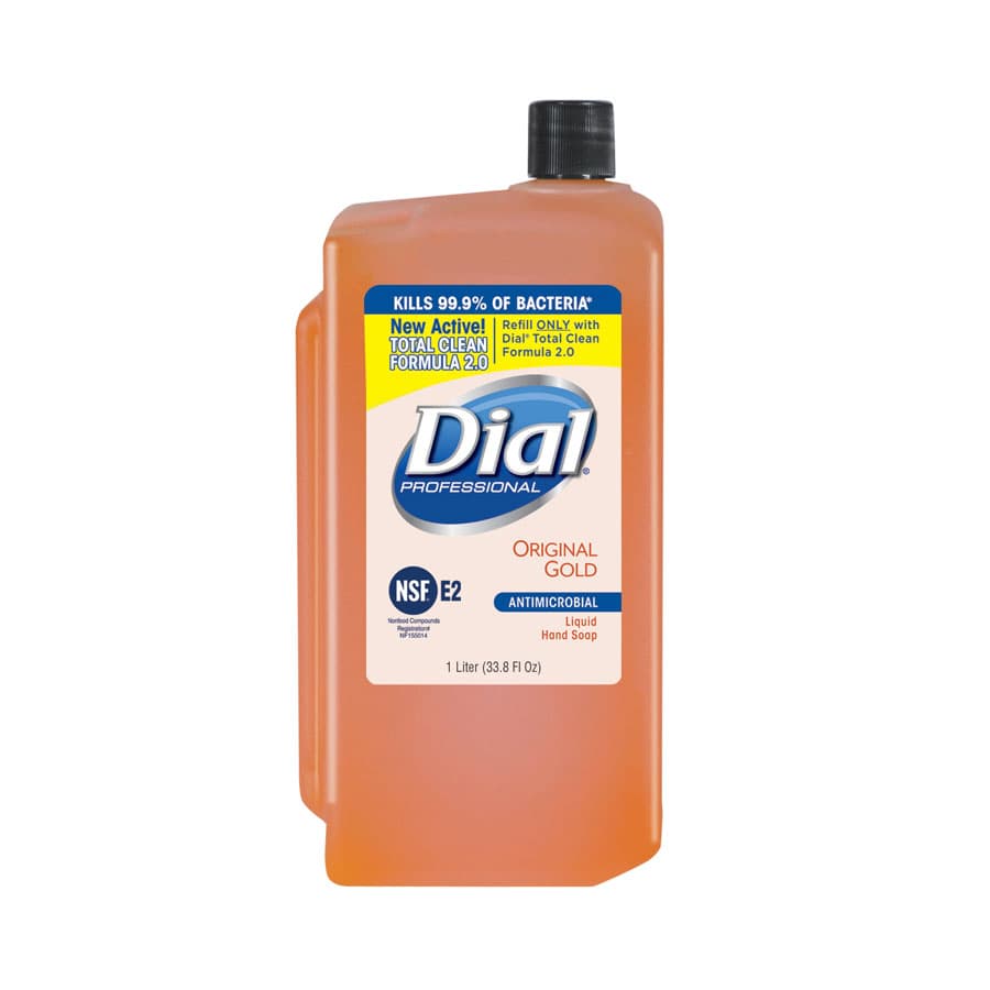 Dial Gold Antibacterial Liquid Soap, 1L Bottle, 8/Case - Dial Gold Antibacterial Liquid Soap 1L 8/cs - Image 1
