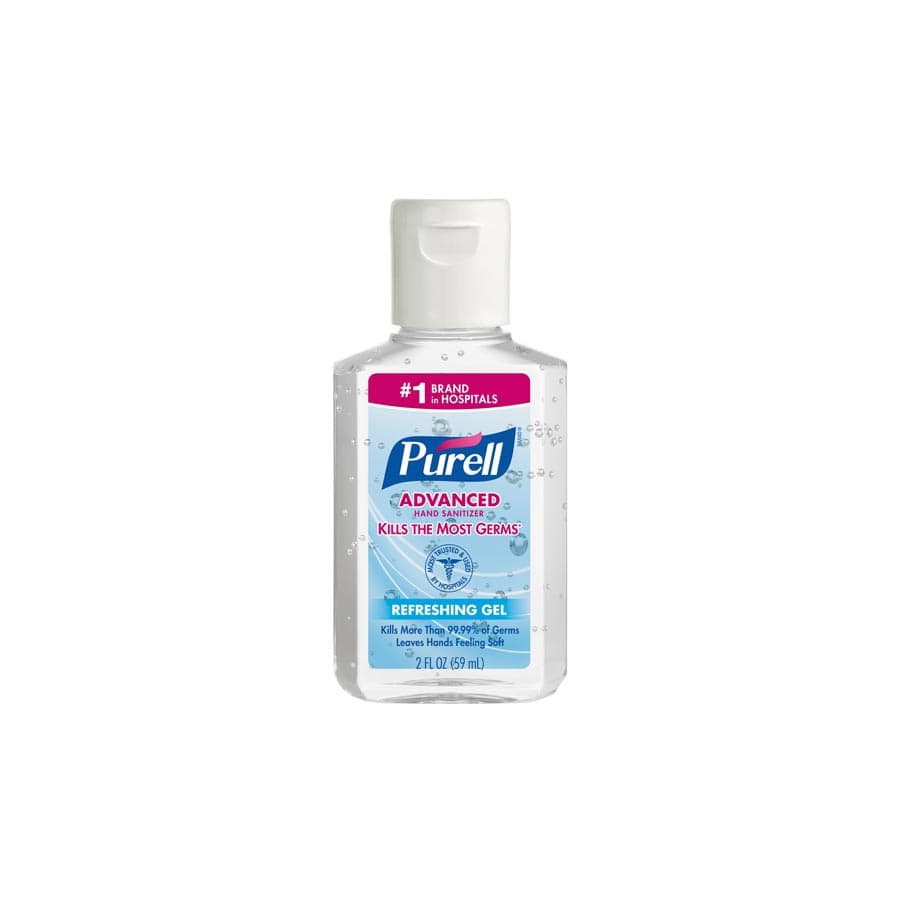 PURELL Advanced Instant Hand Sanitizer, Refreshing Gel, 2 fl oz Flip-Cap Bottle, 24/Case, 9605-24 thumbnail 3