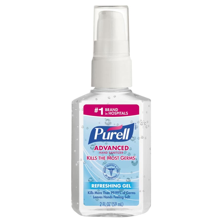 Purell Hand Sanitizer, 2 oz Pump Bottle, 24-Pack, 9606 - Gojo - Purell Hand Sanitizer 24X2oz Pump Bottle - Image 1