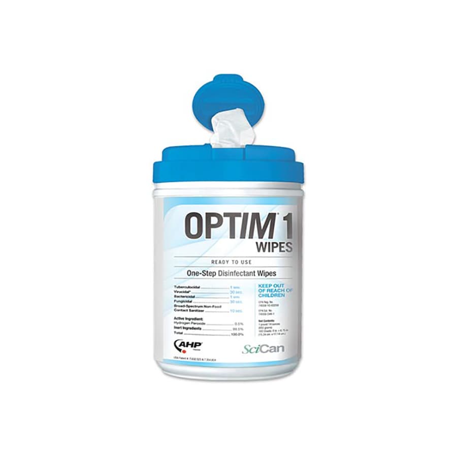 Optim 1 Disinfectant Wipes, X-Large, 10" x 10", 60/Canister, OPT1-W10X10 thumbnail 10