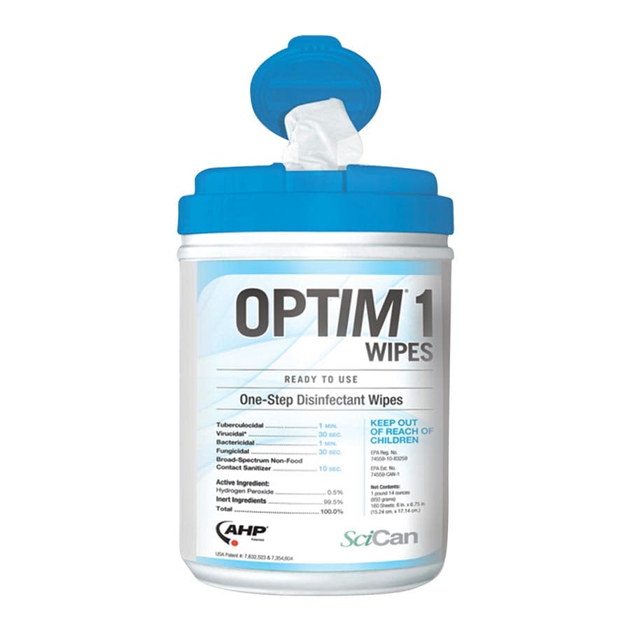 Optim 1 Disinfectant Wipes, 6" x 7", 160/Canister, OPT1-W12 thumbnail 8