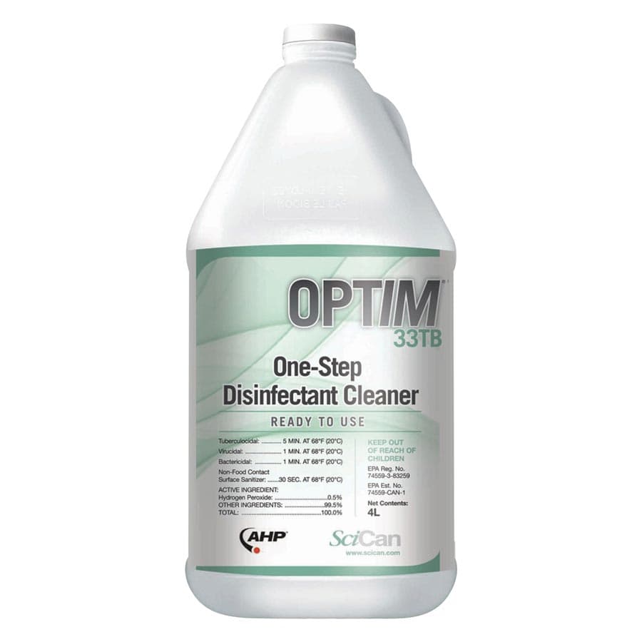 Optim 33TB One-Step Disinfectant Cleaner, 1 Gallon Bottle, OPT33-4X1 thumbnail 8
