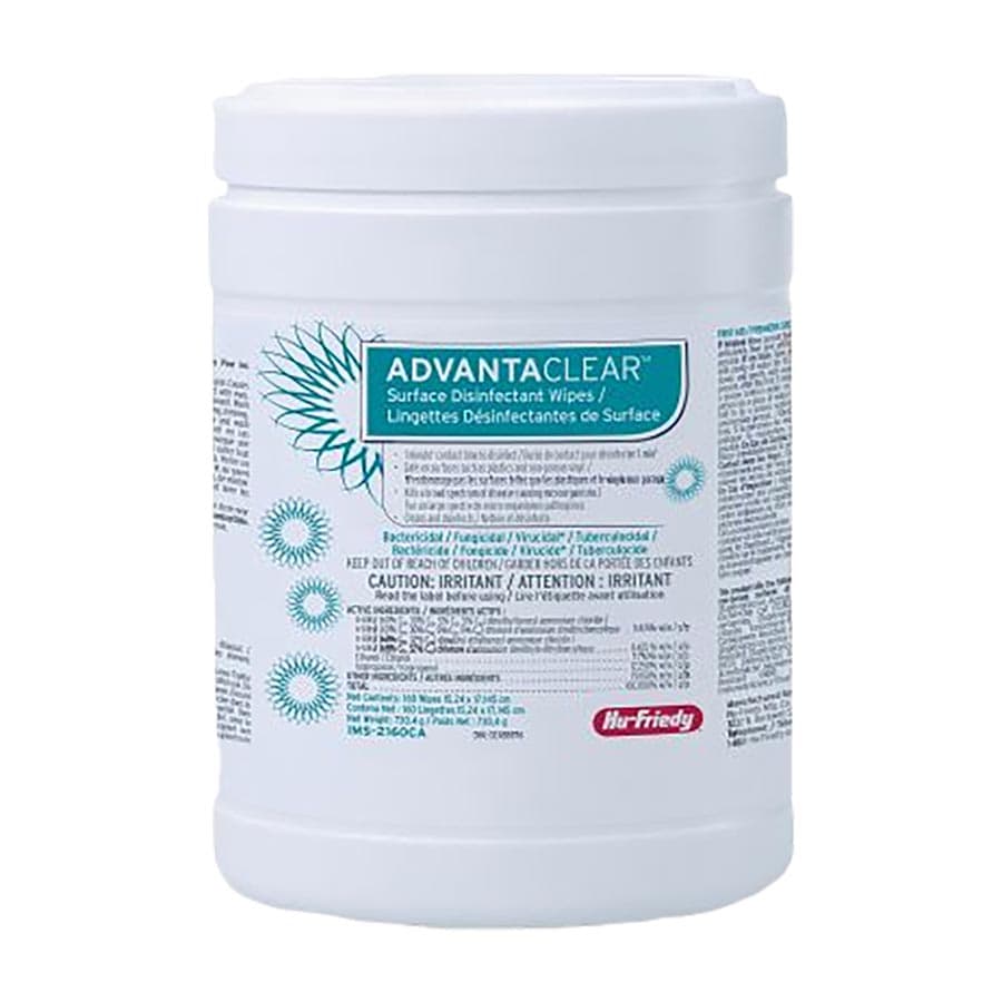 AdvantaClear™ Surface Disinfectant Wipes, 6" x 6.75", 160 Wipes/Canister, IMS-2160 thumbnail 11