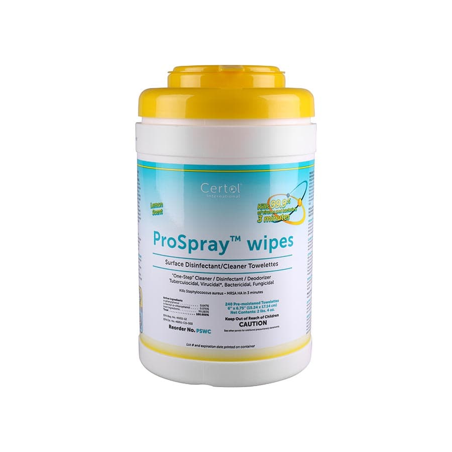 Spec Clean™ Disinfectant Wipes, 6" x 6.75", Canister of 240, PSWC thumbnail 3