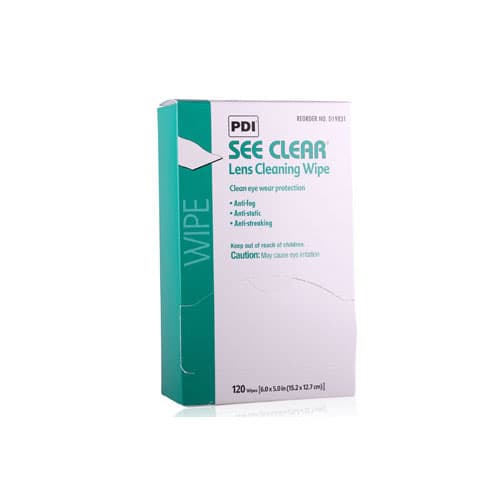 PDI See Clear Lens Cleaning Wipes, 6" x 5", 120 Individually Wrapped Wipes per Box, D25431 thumbnail 16