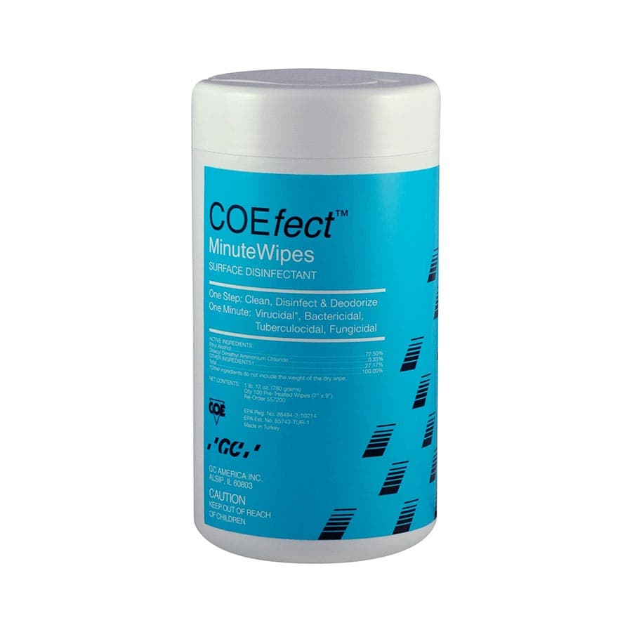 COEfect MinuteWipes Surface Disinfectant Wipes, 6" x 6.75", 160/Canister, 557200 thumbnail 9