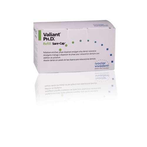 Valiant Ph.D. Sure Cap Amalgam Alloy Capsules, 2 Spill (Blue), Regular Set, 600 mg, 50/Box, NA6050420 thumbnail 10