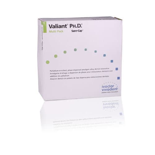 Valiant Ph.D. Sure Cap Amalgam Alloy Capsules, 2 Spill (Double), 600 mg, Regular Set, Blue, 500/Box, NA6050421 thumbnail 5