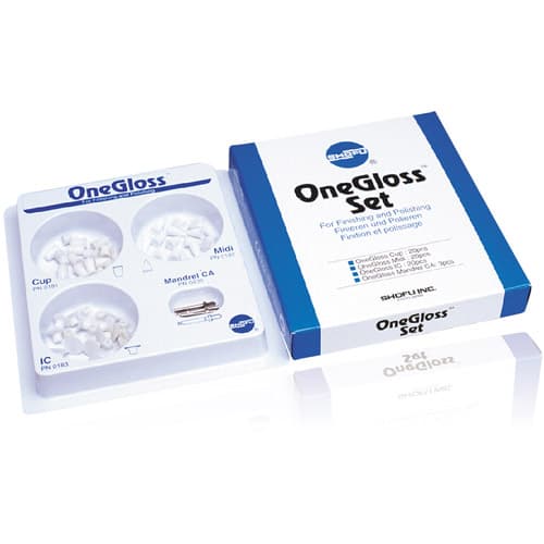 OneGloss Disposable Aluminum Oxide Silicon Polishers, CA, Assortment Set (20 Cups, 20 Midi-Points, 20 IC, 3 Mandrels), 60/Pk, 0180 thumbnail 11